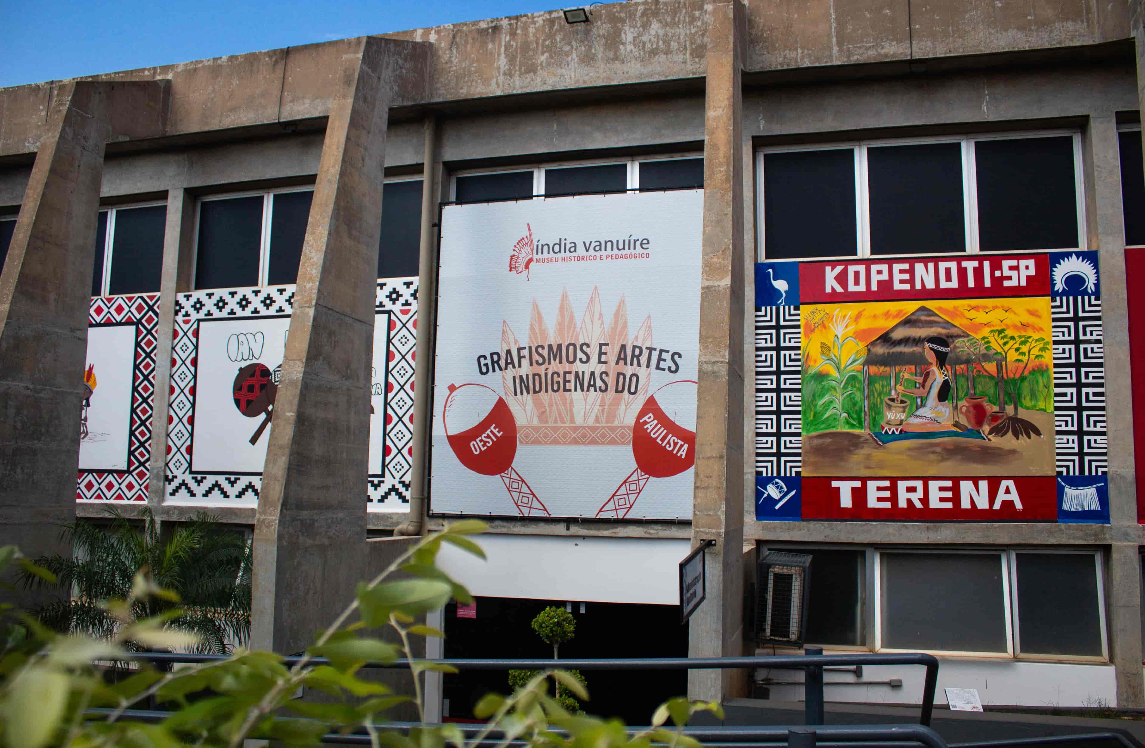 Banner do evento Exposição Temporária "Grafismos e Artes Indígenas do Oeste Paulista"