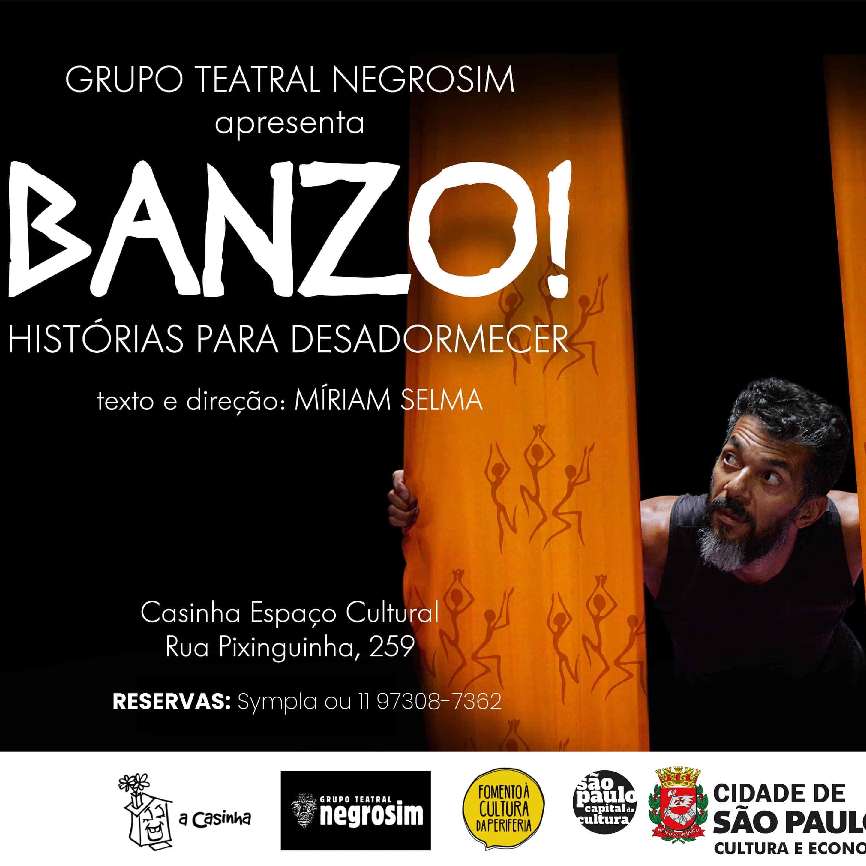 Banner do evento Espetáculo Banzo - Histórias Para Desadormecer