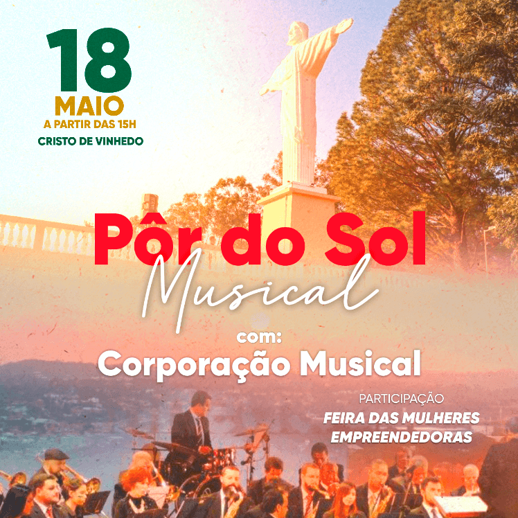 Banner do evento PÔR DO SOL MUSICAL EM VINHEDO