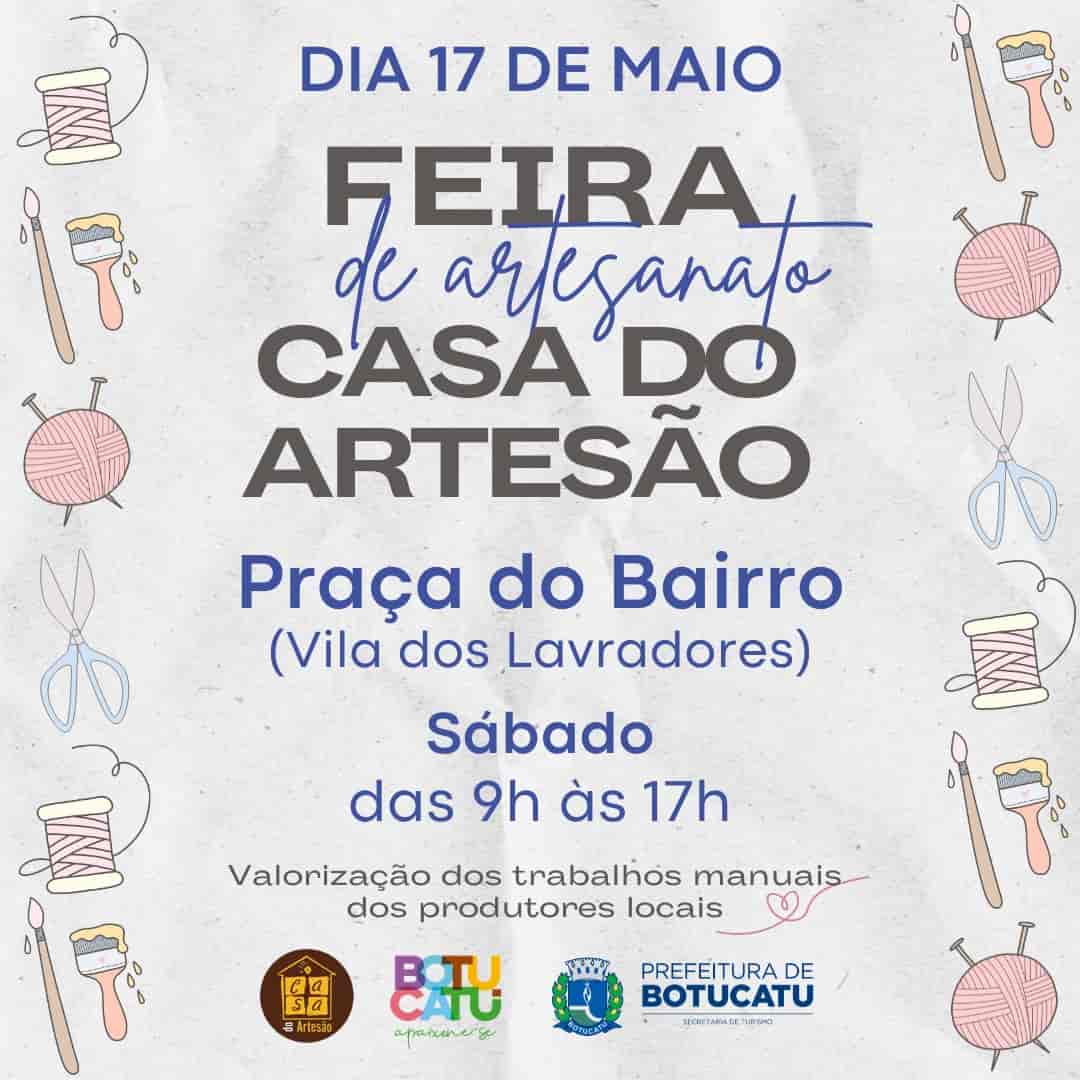 Banner do evento FEIRA DE ARTESANATO - CASA DO ARTESÃO