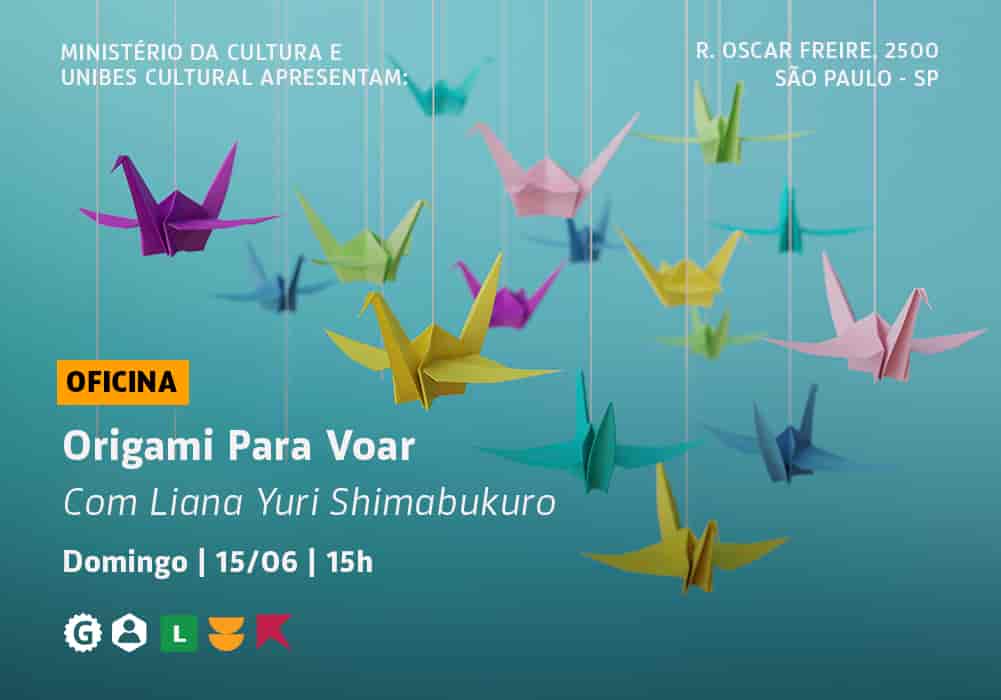 Banner do evento Oficina Origami para Voar