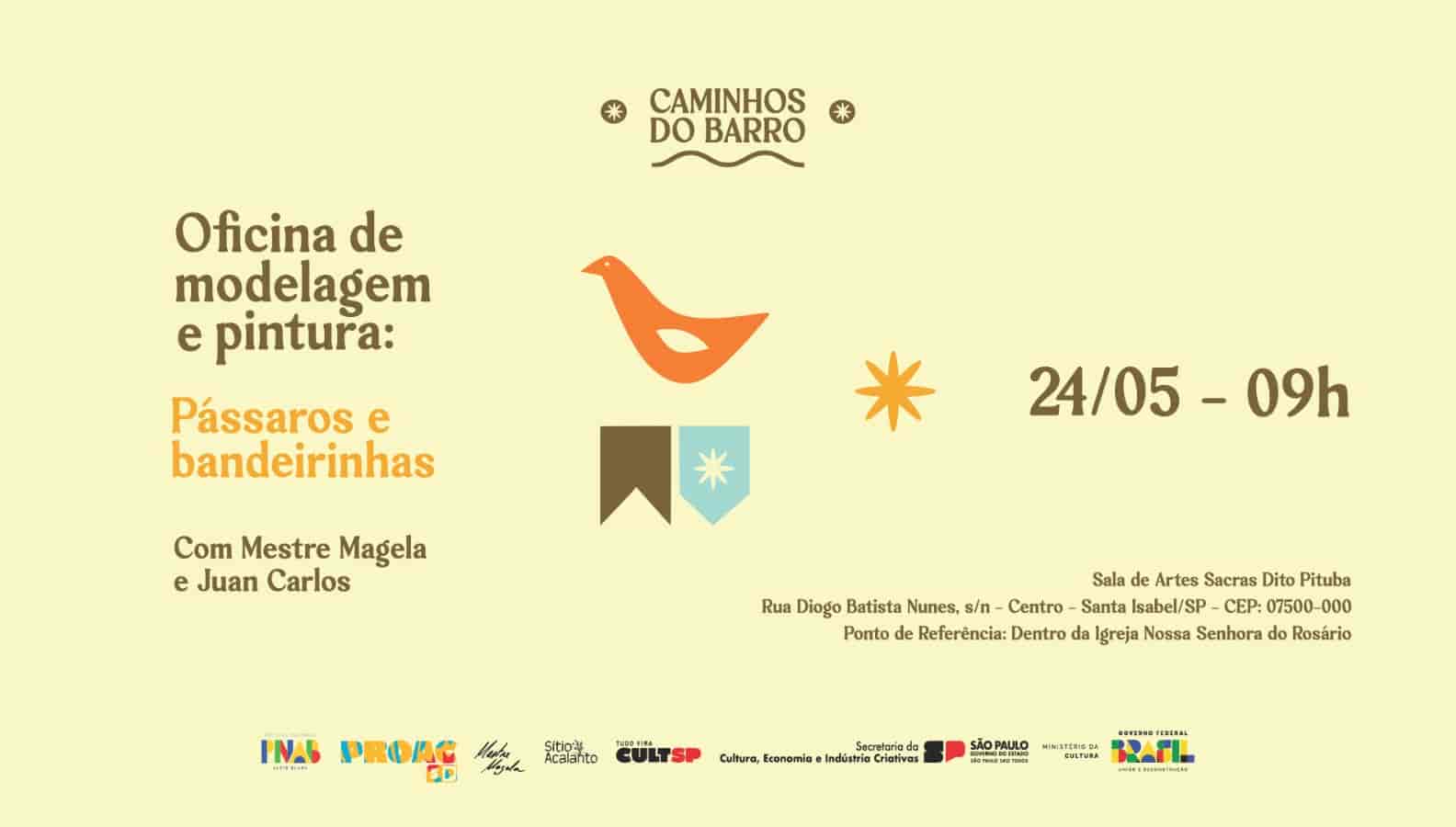 Imagem do evento Caminhos do Barro - Roda de conversa e oficina em Santa Isabel