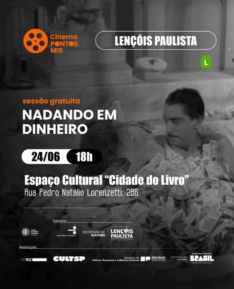 Imagem do evento Cinema Pontos MIS: Especial Mazzaroppi: Nadando em dinheiro