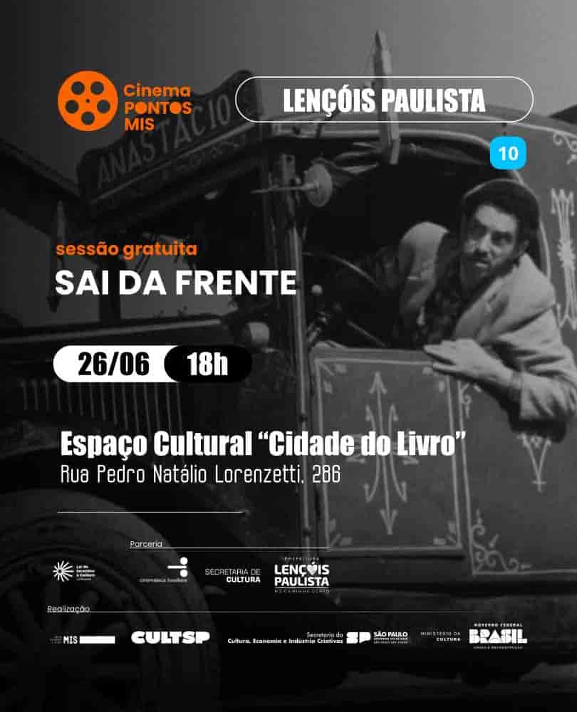 Imagem do evento Cinema Pontos MIS: Especial Mazzaroppi: Sai da frente