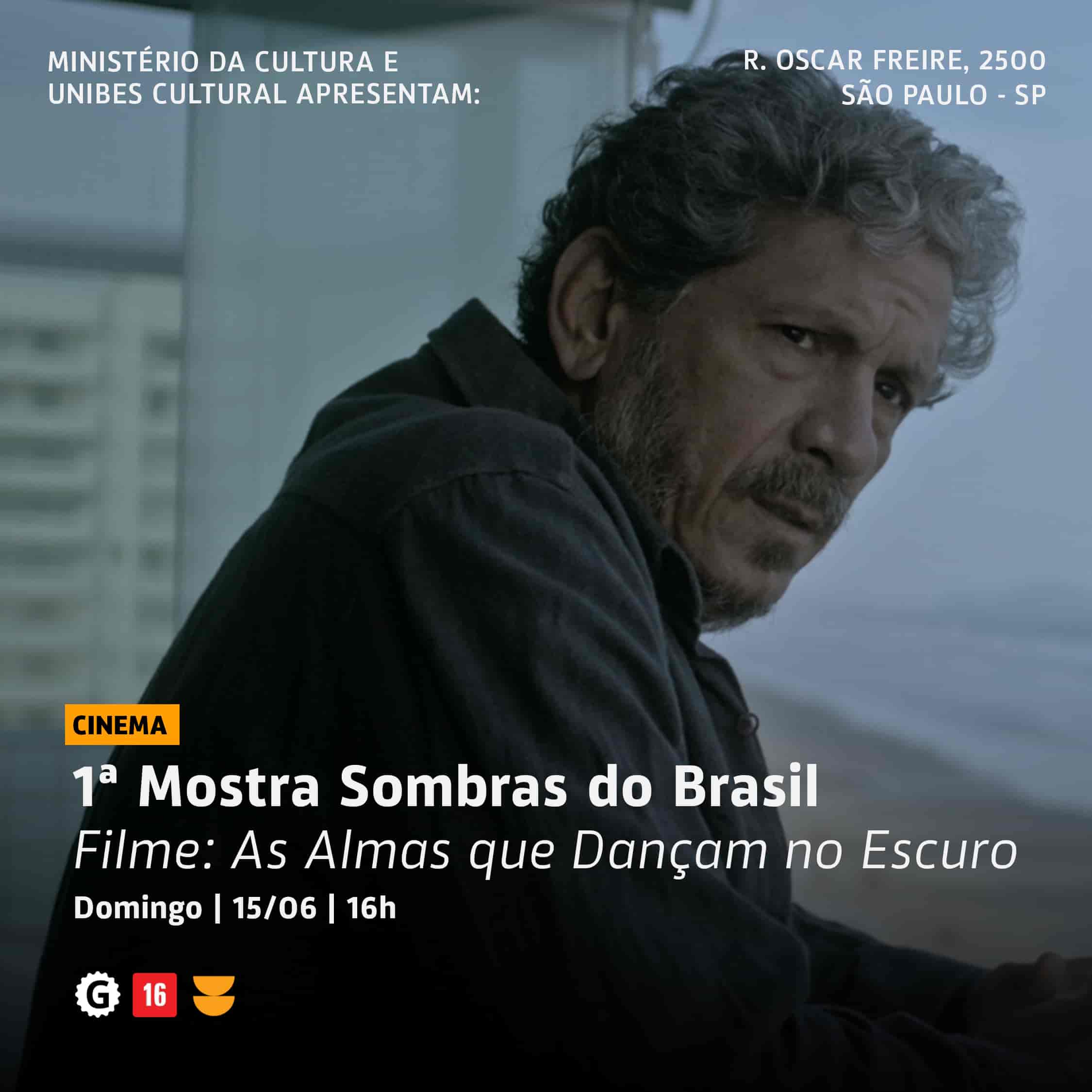 Banner do evento 1ª Mostra Sombras do Brasil Filme: As almas que dançam no escuro