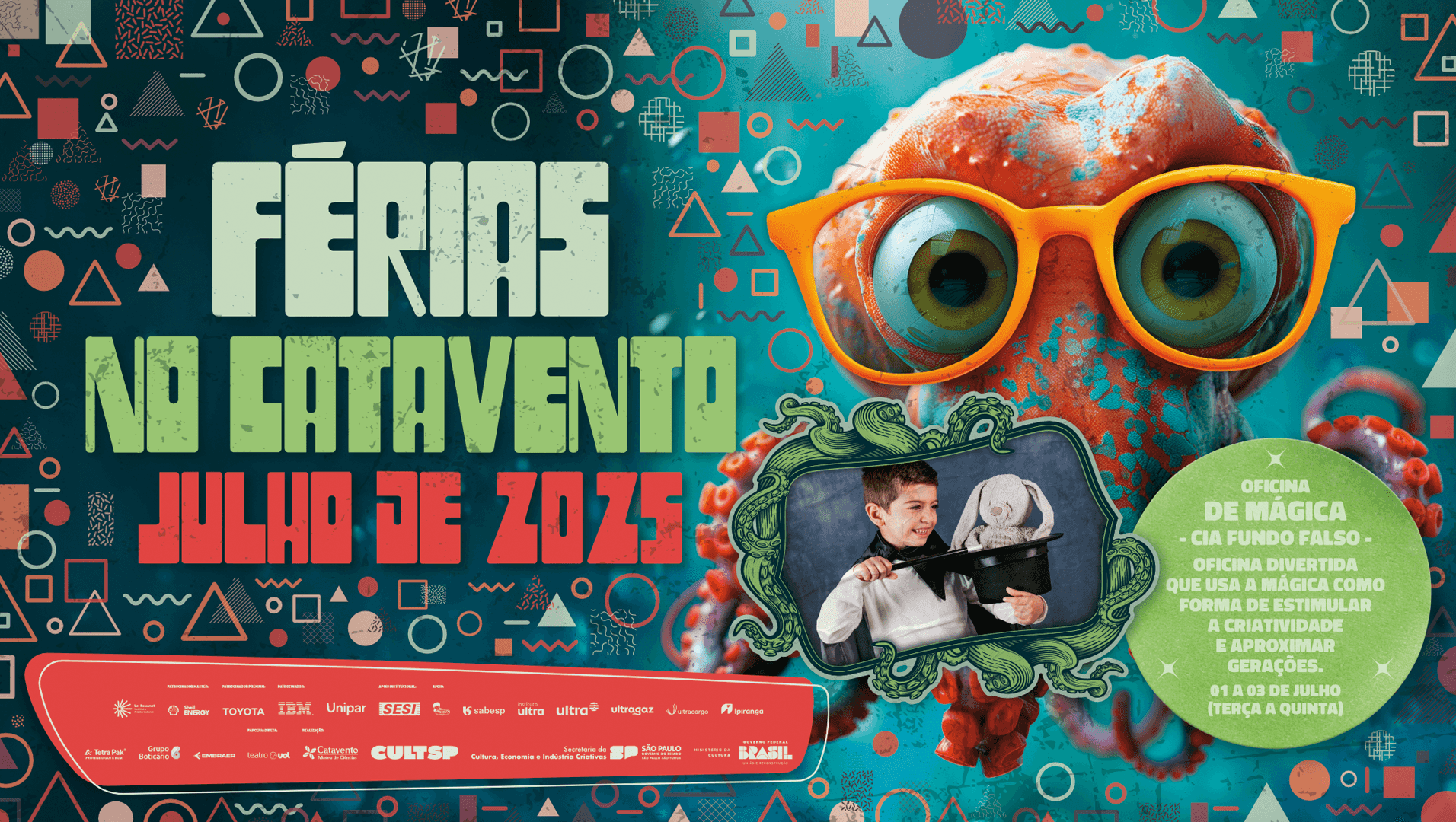 Imagem do evento Oficina de Mágica - Cia Fundo Falso