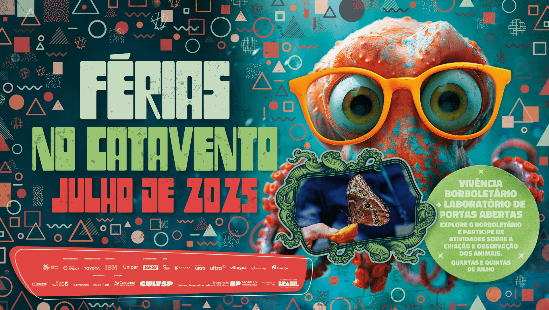 Imagem do evento Vivência Borboletário + Laboratório de Portas Abertas