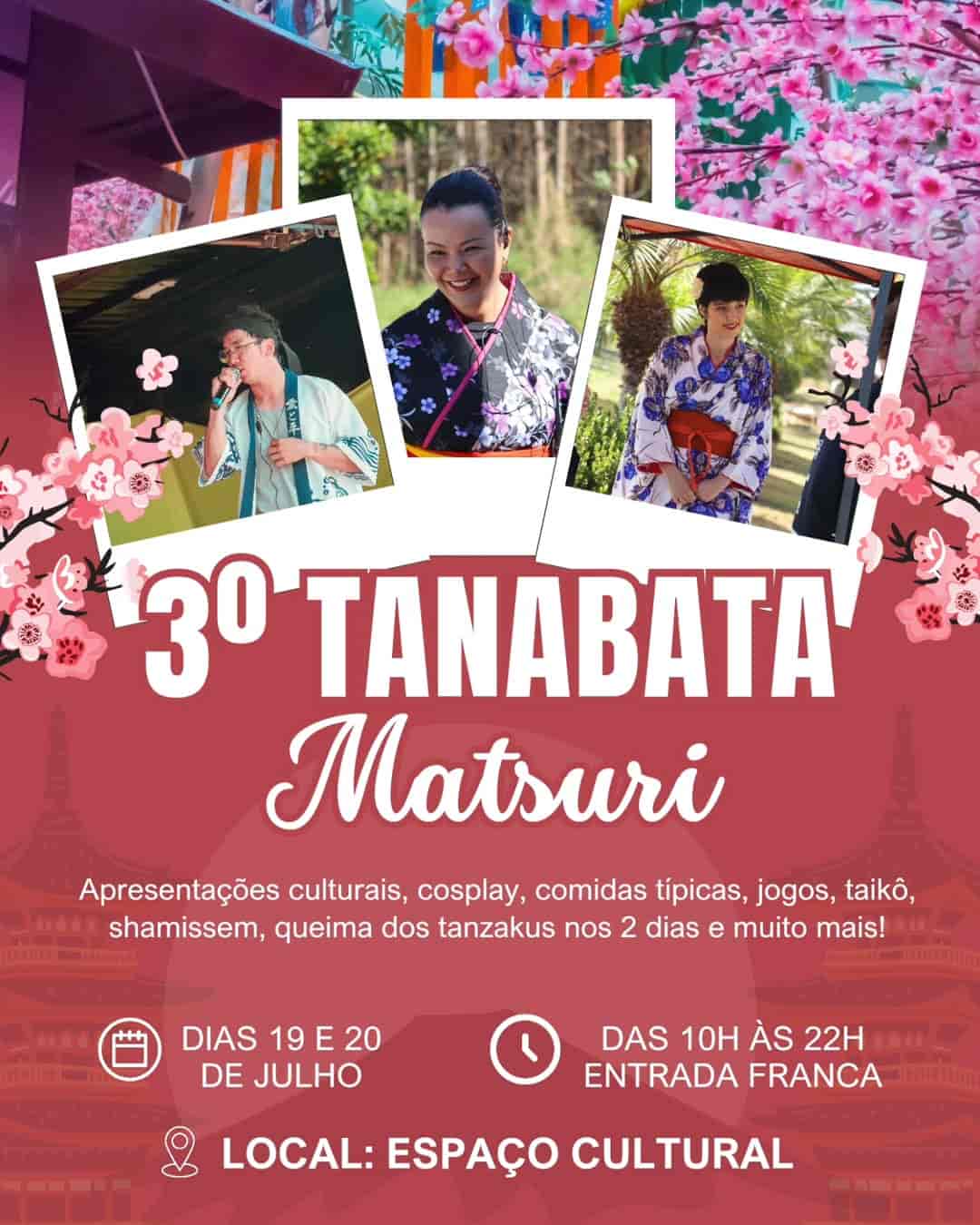 Banner do evento 3º TANABATA MATSURI