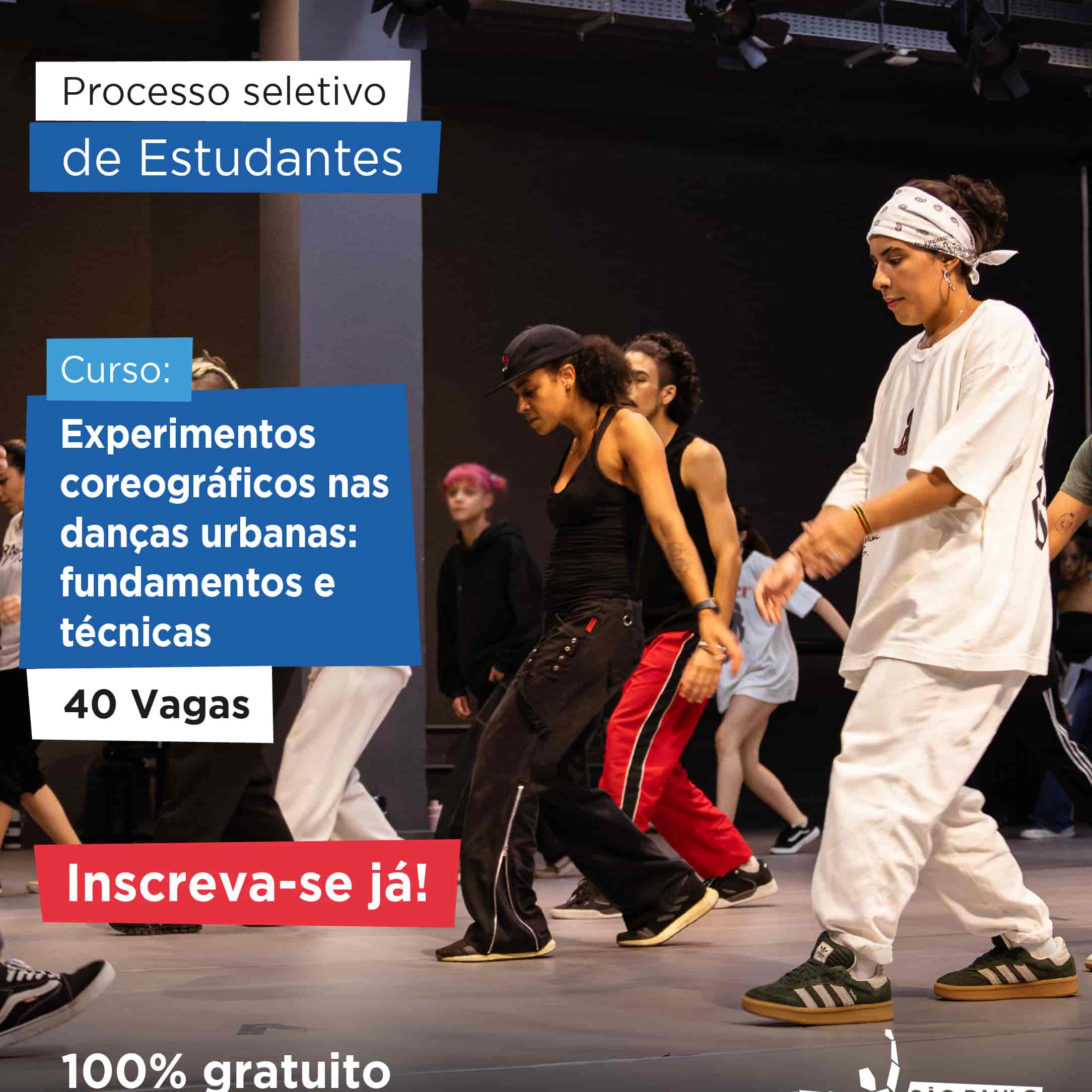 Imagem do evento Curso de Extensão Cultural "Experimentos Coreográficos nas Danças Urbanas: Fundamentos e Técnicas"