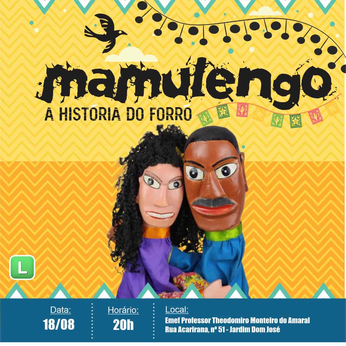Imagem do evento Espetáculo “Mamulengo: A História do Forró”
