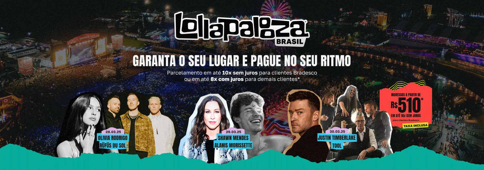 Banner do evento Lollapalooza