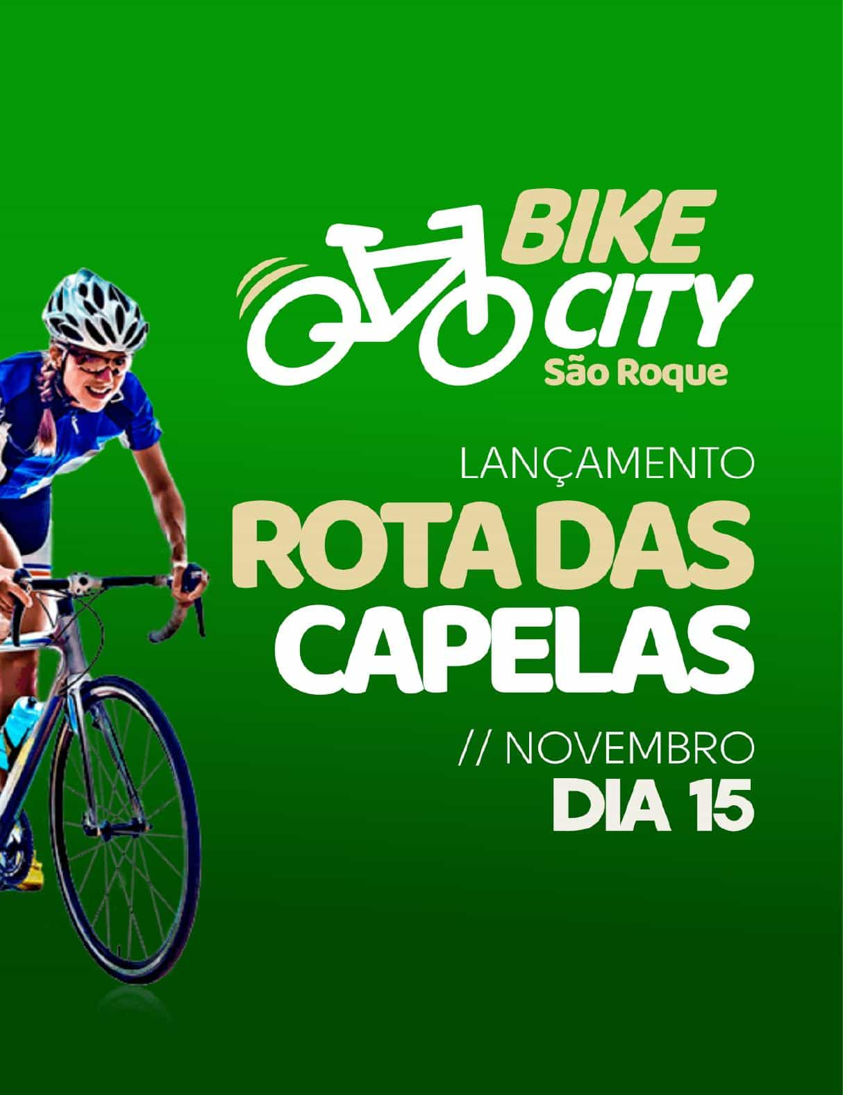 Banner do evento Lançamento São Roque Bike City - Rota das Capelas 