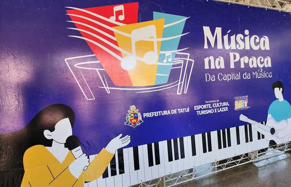 Banner do evento Musica na praça temporada 2025