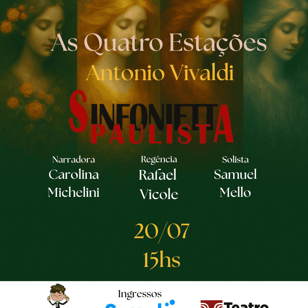 Banner do evento Sinfonietta Paulista - As Quatro Estações de Vivaldi