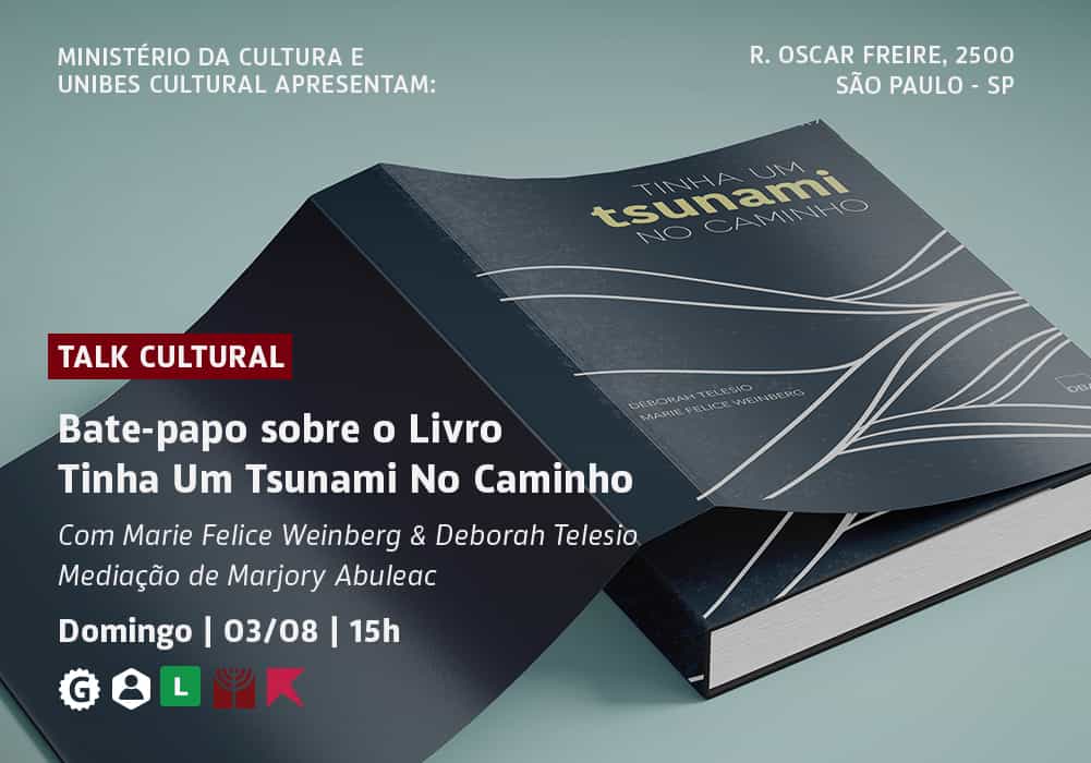 Banner do evento Bate Papo sobre o livro: Tinha um tsunami no caminho