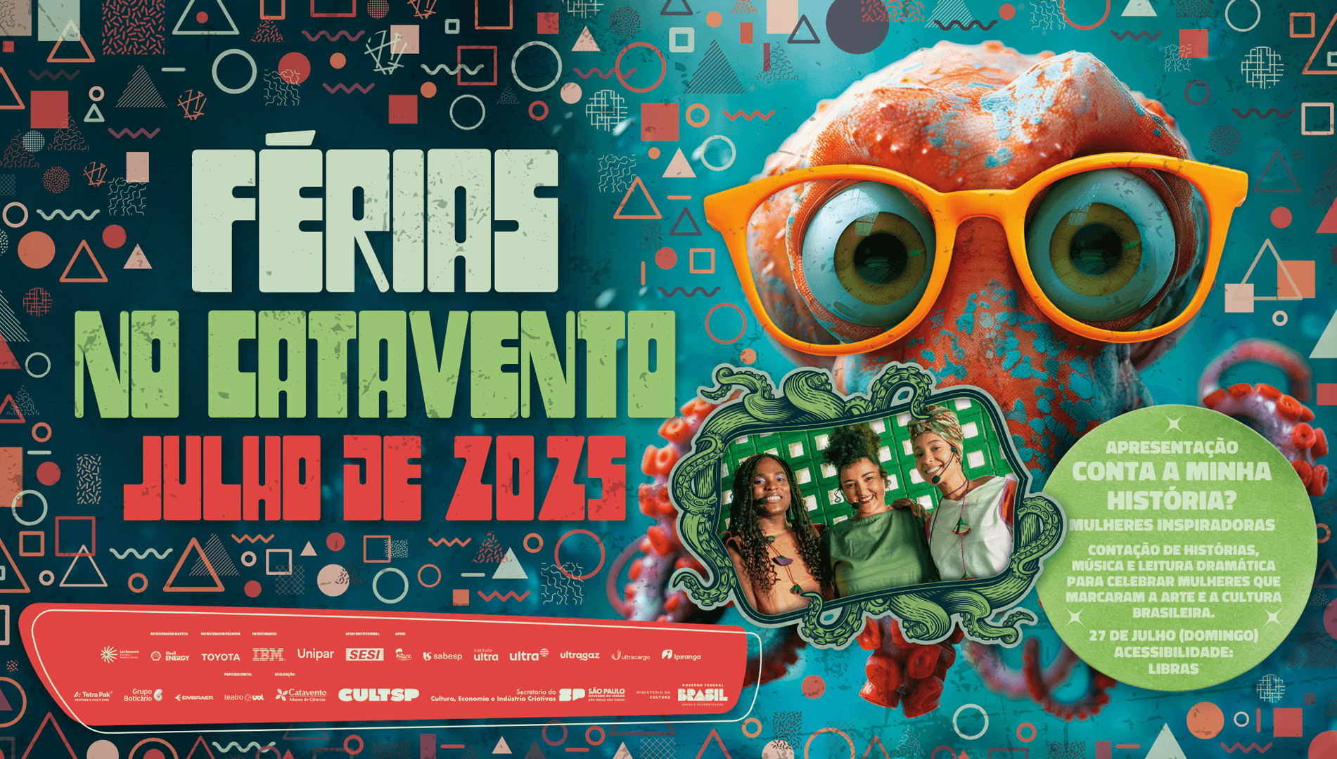 Banner do evento Apresentação “Conta a minha história?” -  Mulheres Inspiradoras