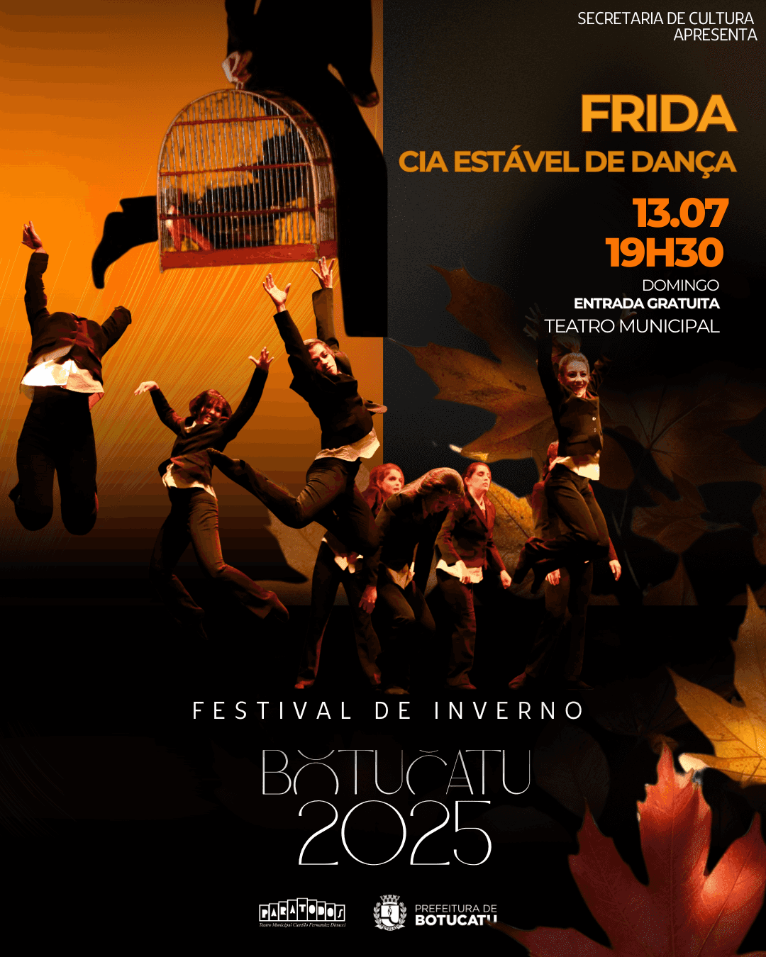 Banner do evento FRIDA por Cia Estável de Dança de Bauru