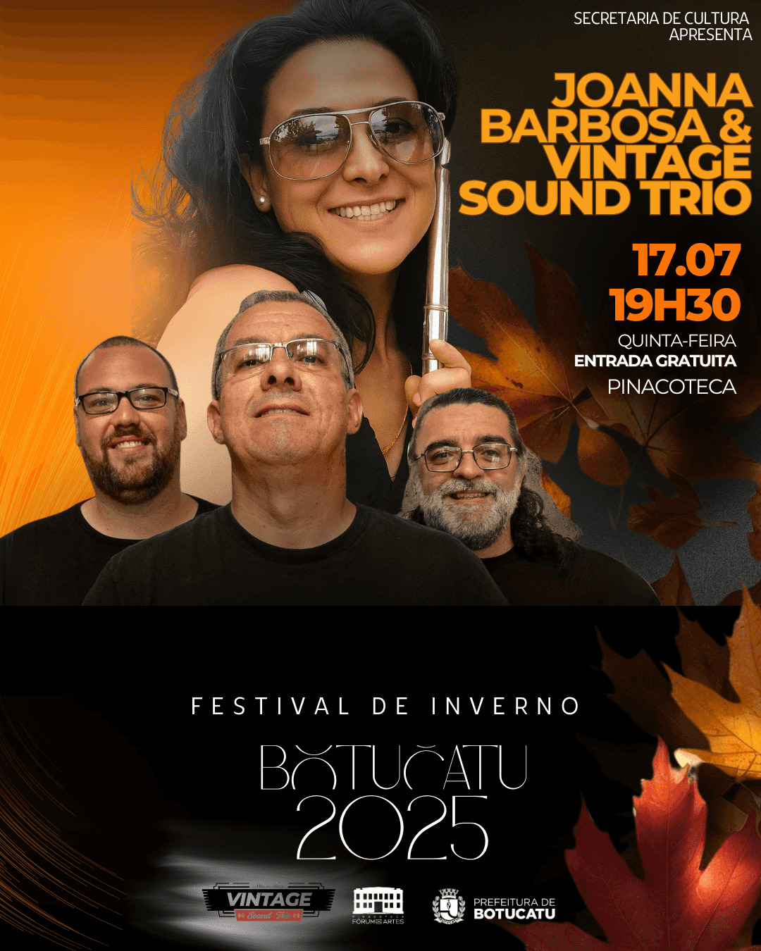 Banner do evento JOANNA BARBOSA & VINTAGE SOUND TRIO 