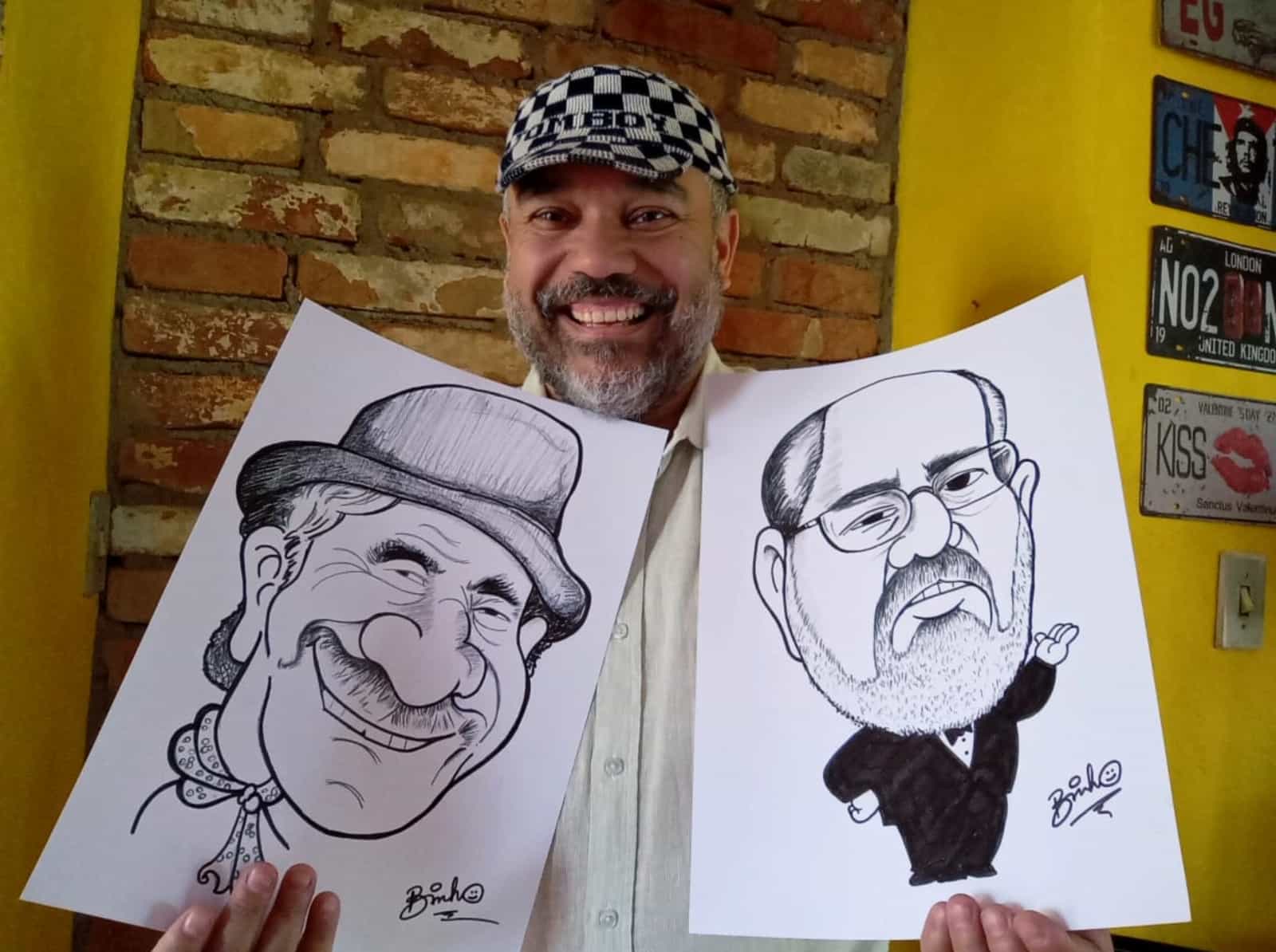 Banner do evento "Salão Tatuiano de Humor - Caricaturas da Nossa Gente "