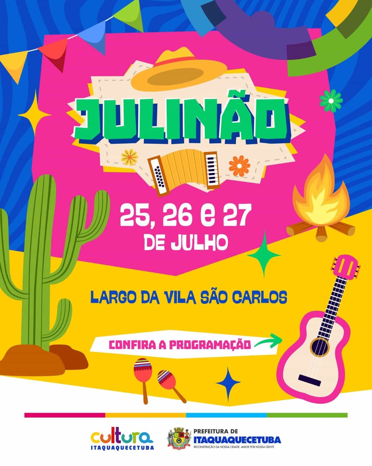 Banner do evento JULINÃO ITAQUÁ 2025