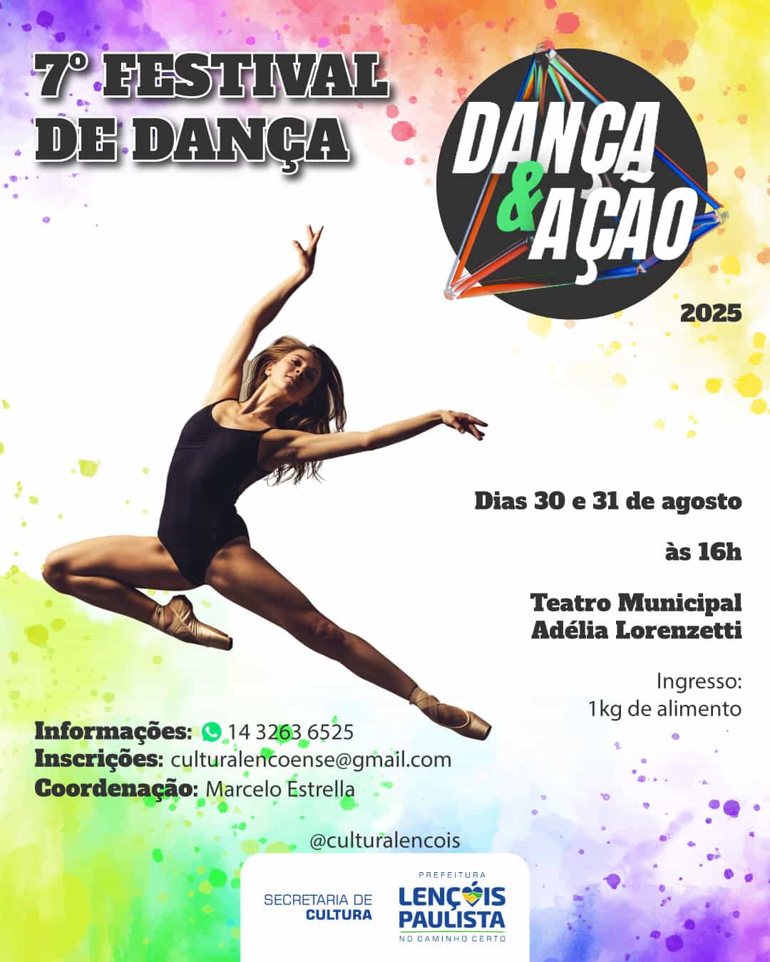 Banner do evento 7º Festival de Dança - Dança e Ação
