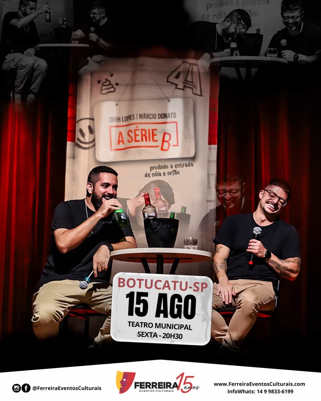 Banner do evento A SÉRIE B – DIHH LOPES & MÁRCIO DONATO