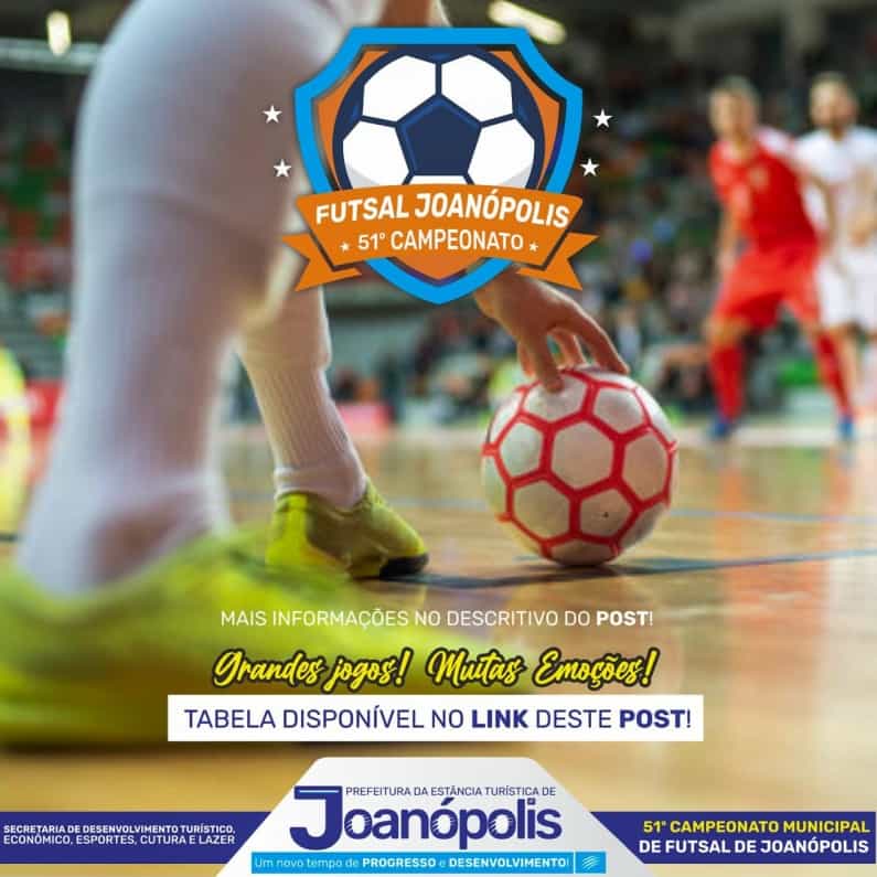 Banner do evento 51° Campeonato Municipal de Futsal 