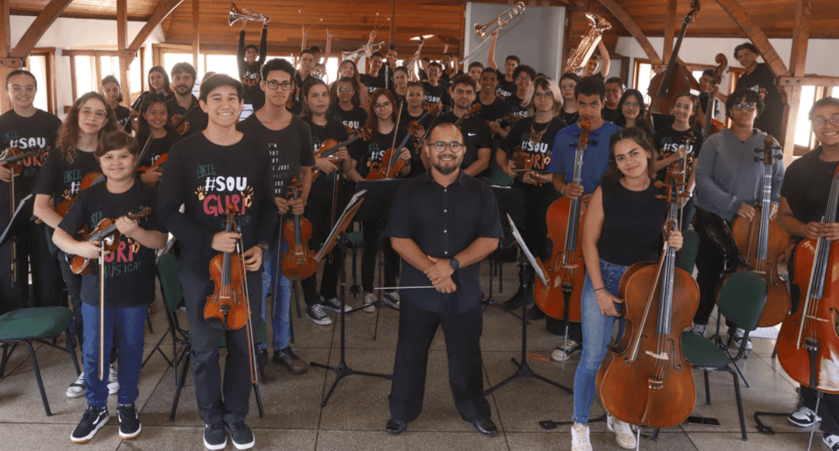 Banner do evento Concerto da Orquestra Sinfônica do GURI de Ribeirão Preto