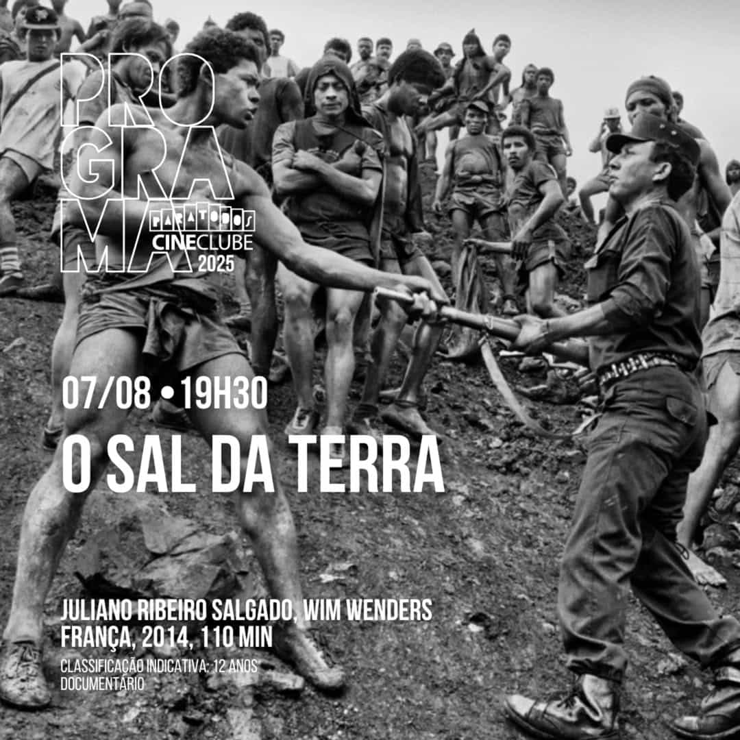 Banner do evento Cineclube Paratodos apresenta 🎥 O SAL DA TERRA