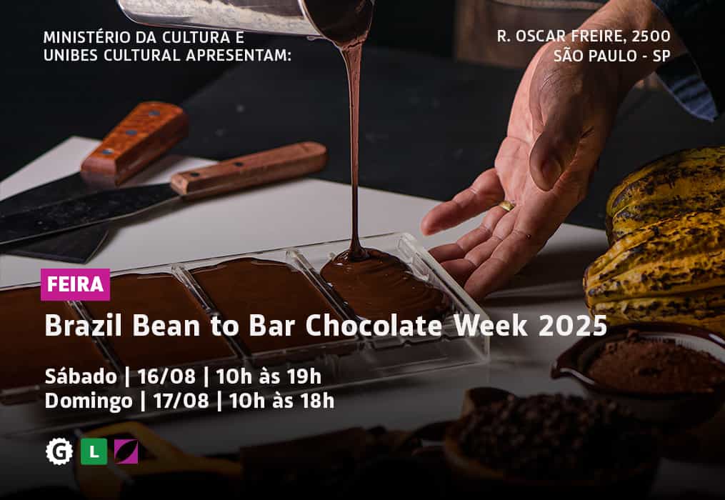 Banner do evento Brazil Bean to Bar Chocolate Week 2025 Feira do Chocolate