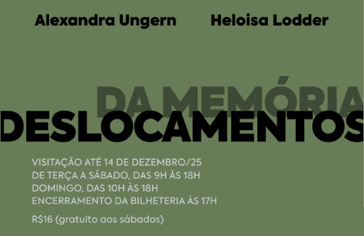 Banner do evento Abertura da exposição | Deslocamentos da Memória