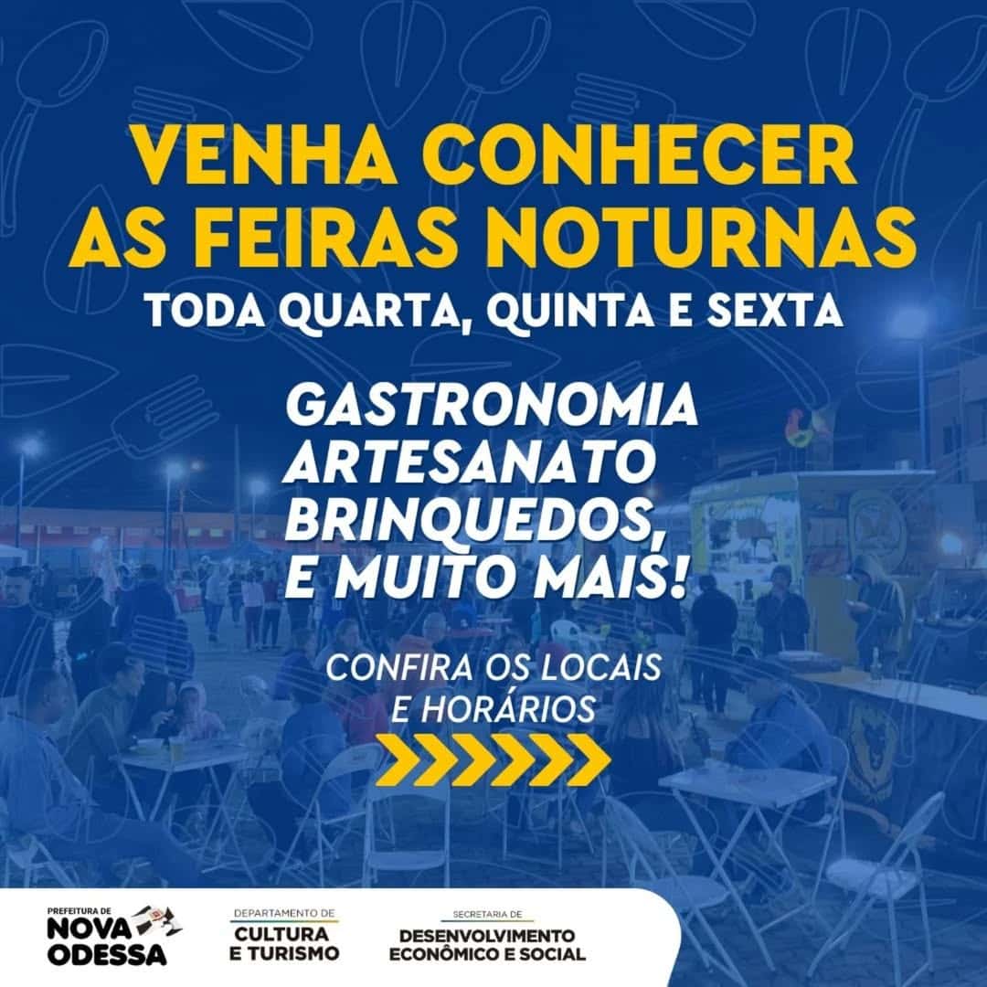 Banner do evento Feira Noturna 