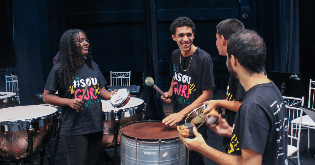 Banner do evento Concerto da Percussão do GURI de Marília