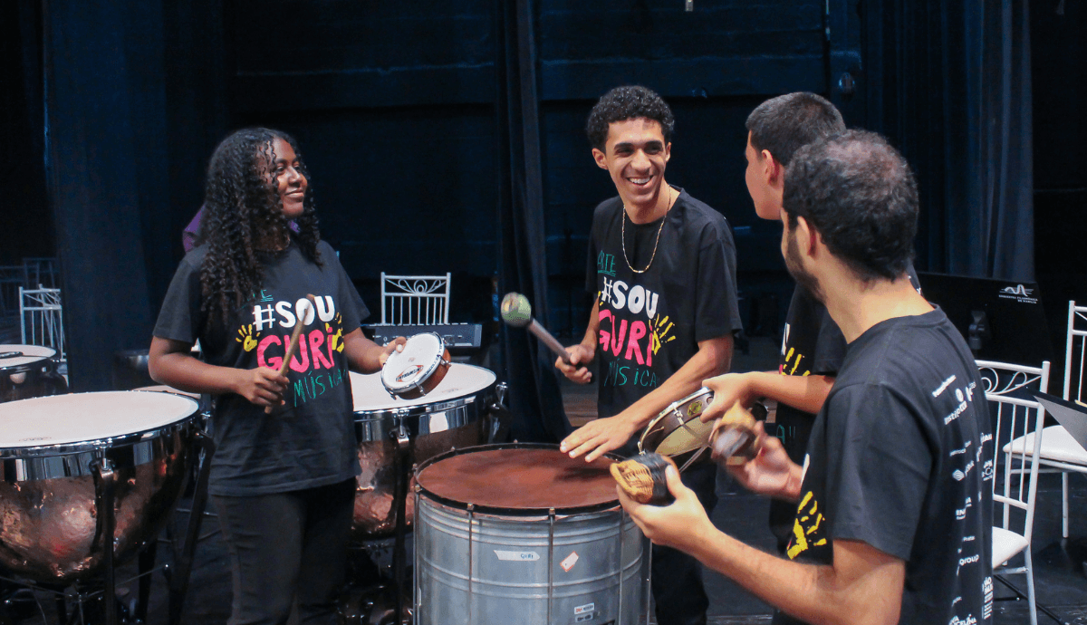 Banner do evento Concerto da Percussão do GURI de Marília 