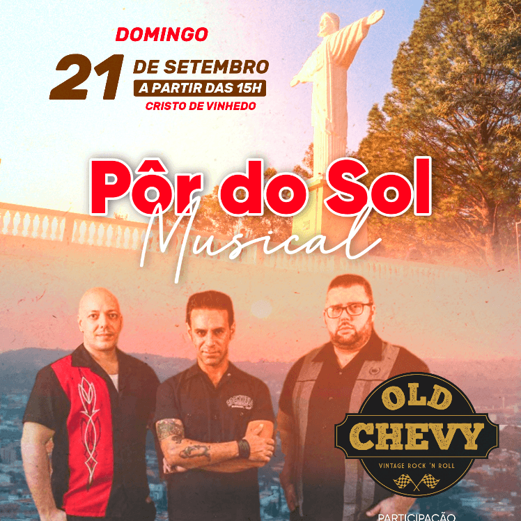 Banner do evento PÔR DO SOL MUSICAL EM VINHEDO