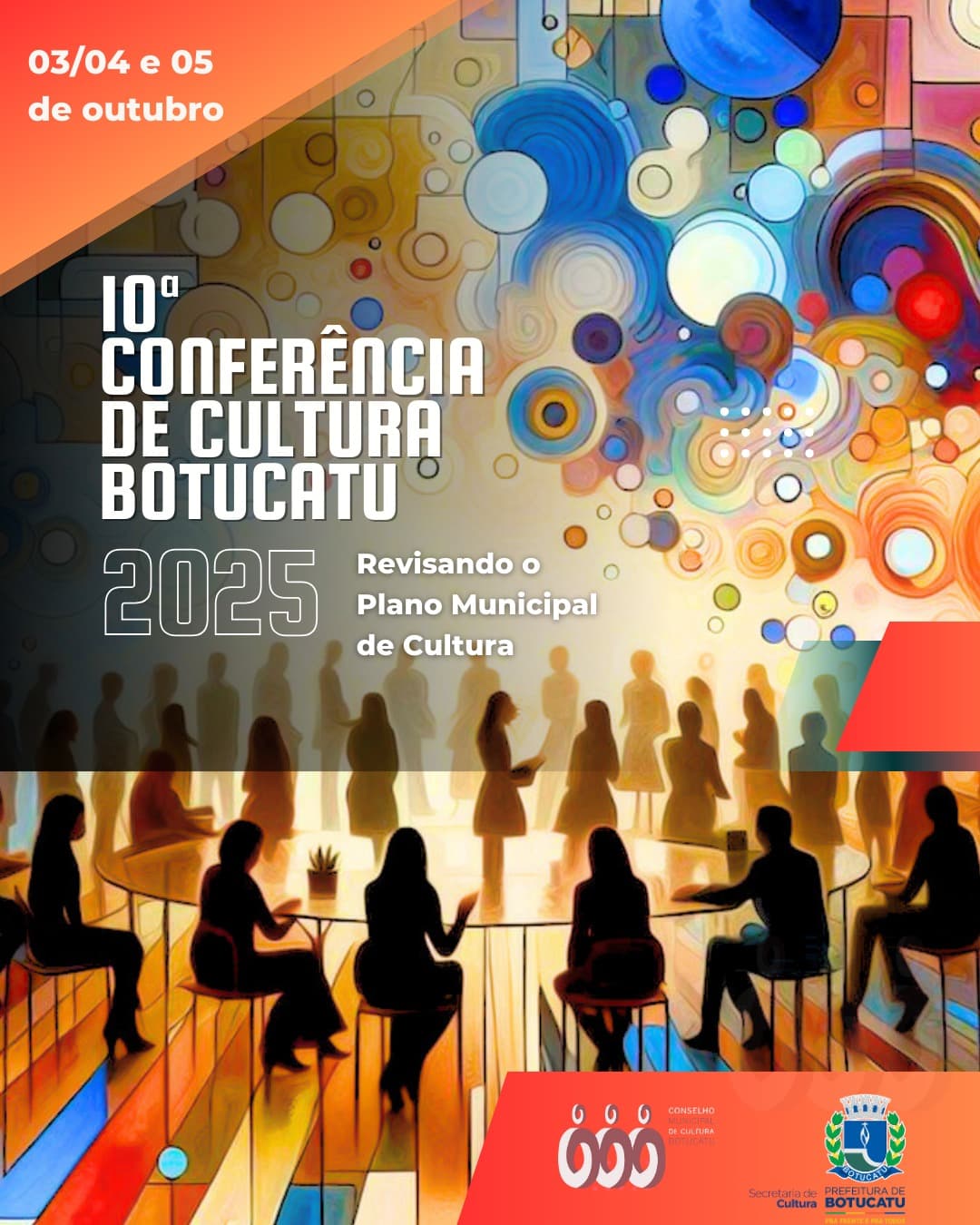 Banner do evento 10ª CONFERÊNCIA DE CULTURA DE BOTUCATU 