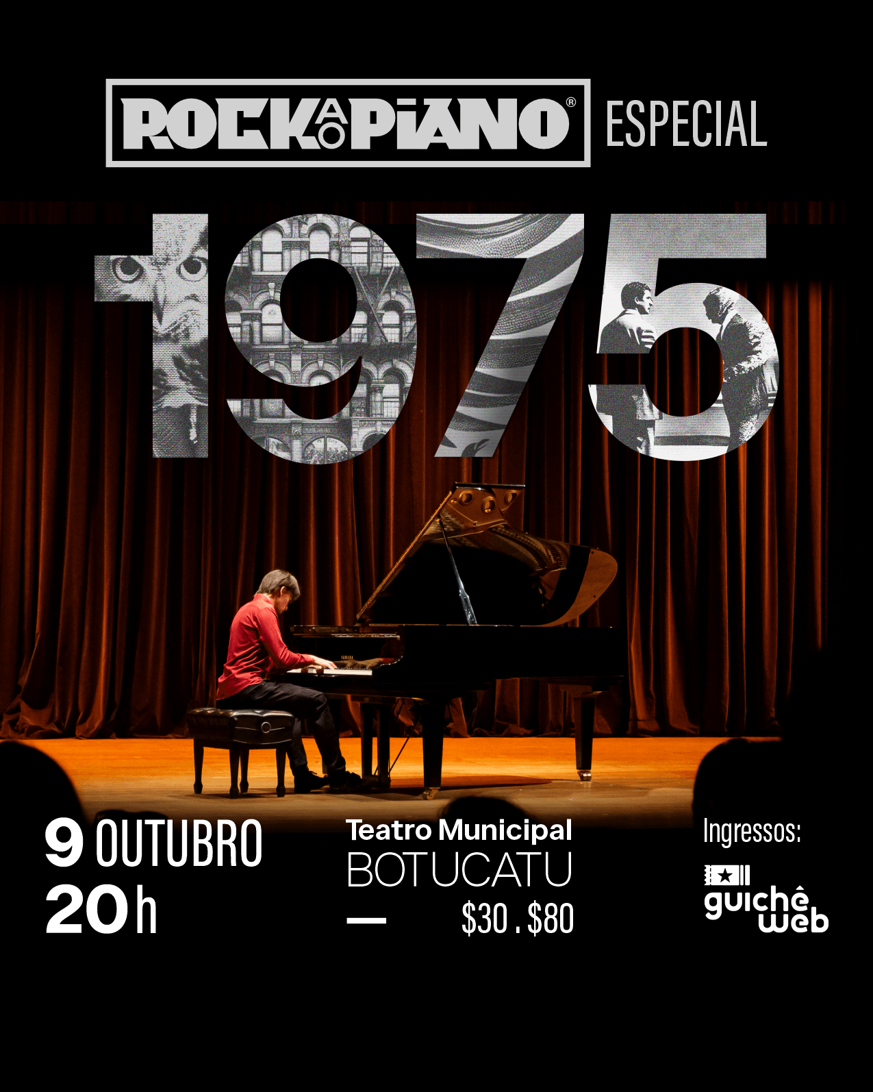Banner do evento ROCK AO PIANO: Especial 1975