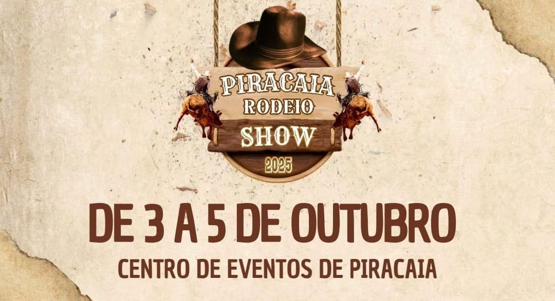 Banner do evento Rodeio Festa do Peão de Piracaia 2025
