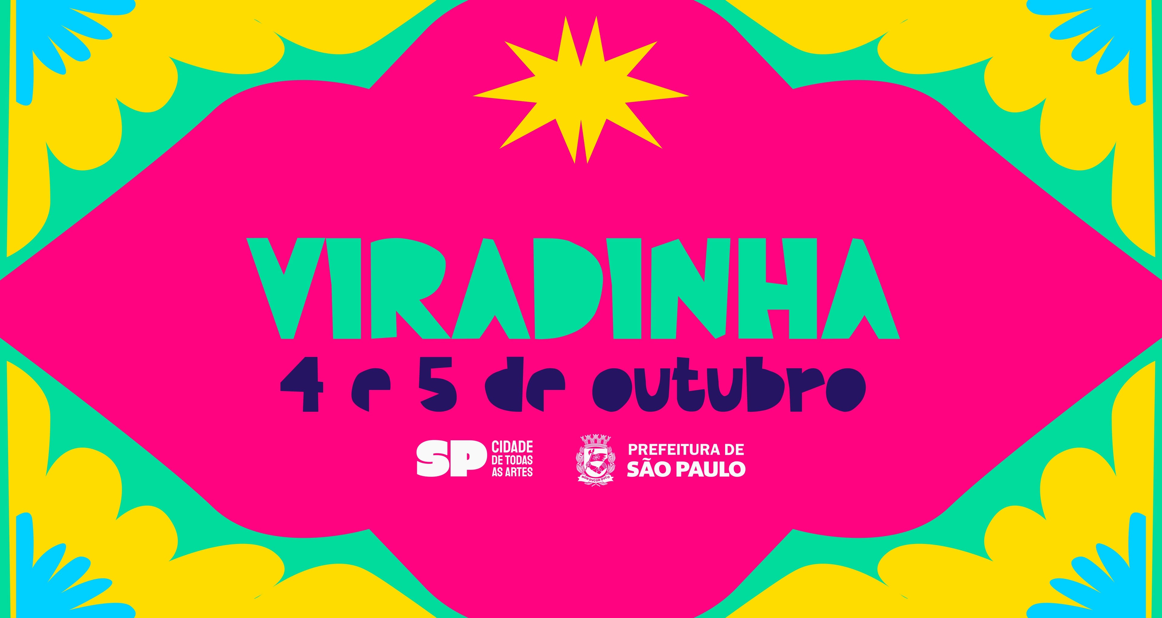 Banner do evento Viradinha Cultural | Contação de História - A menina que gostava de chapéus