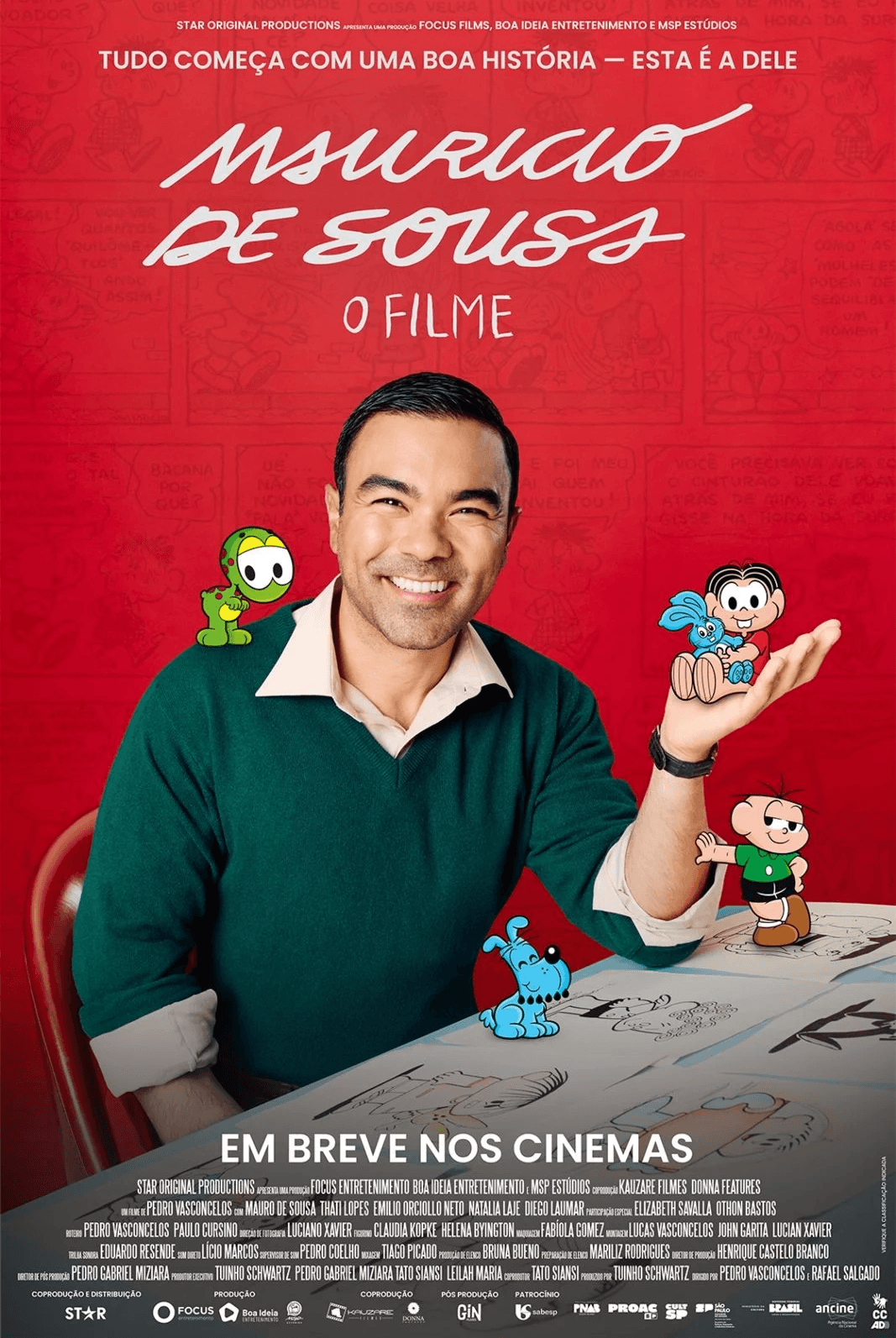 Banner do evento Mauricio de Sousa, O Filme
