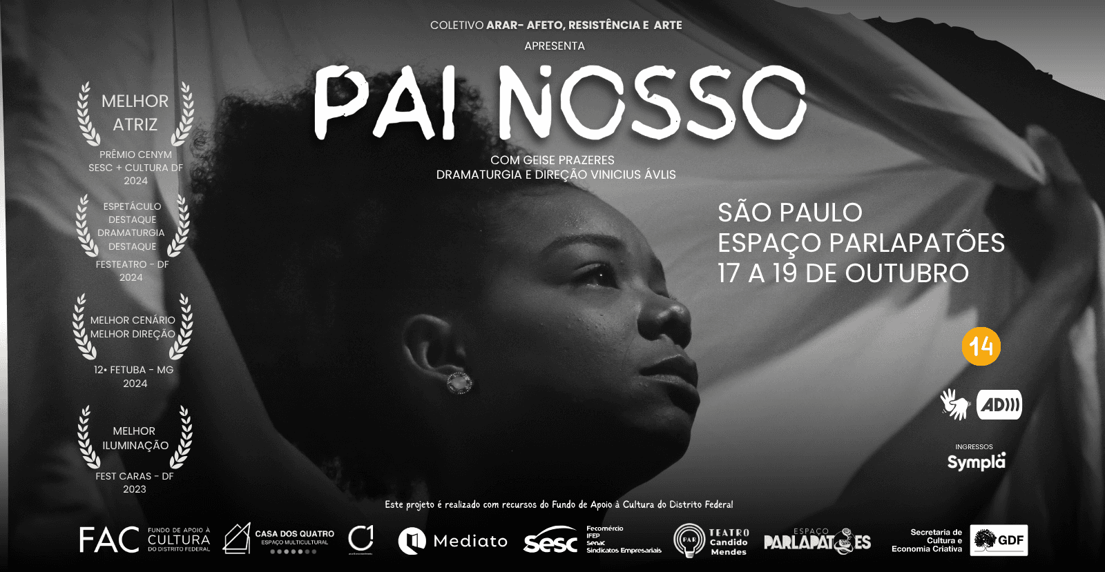 Banner do evento Espetáculo PAI NOSSO