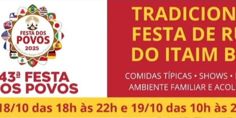 Banner do evento 43° Festa dos Povos 