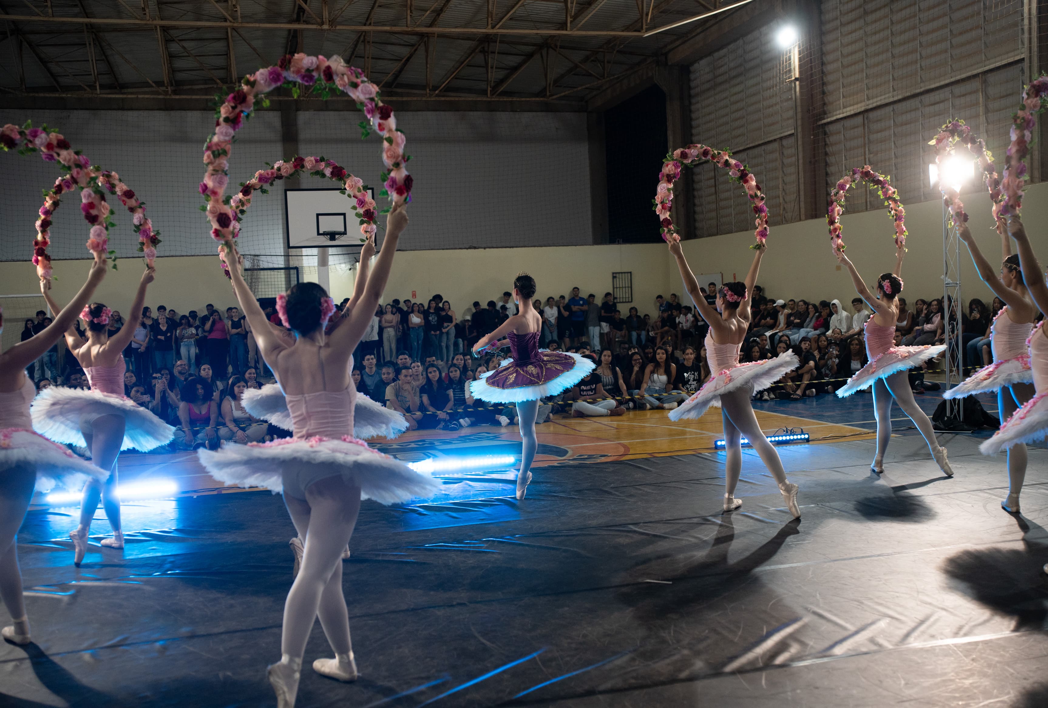Banner do evento Arnea em Movimento leva espetáculos gratuitos de dança a escolas públicas de Campinas