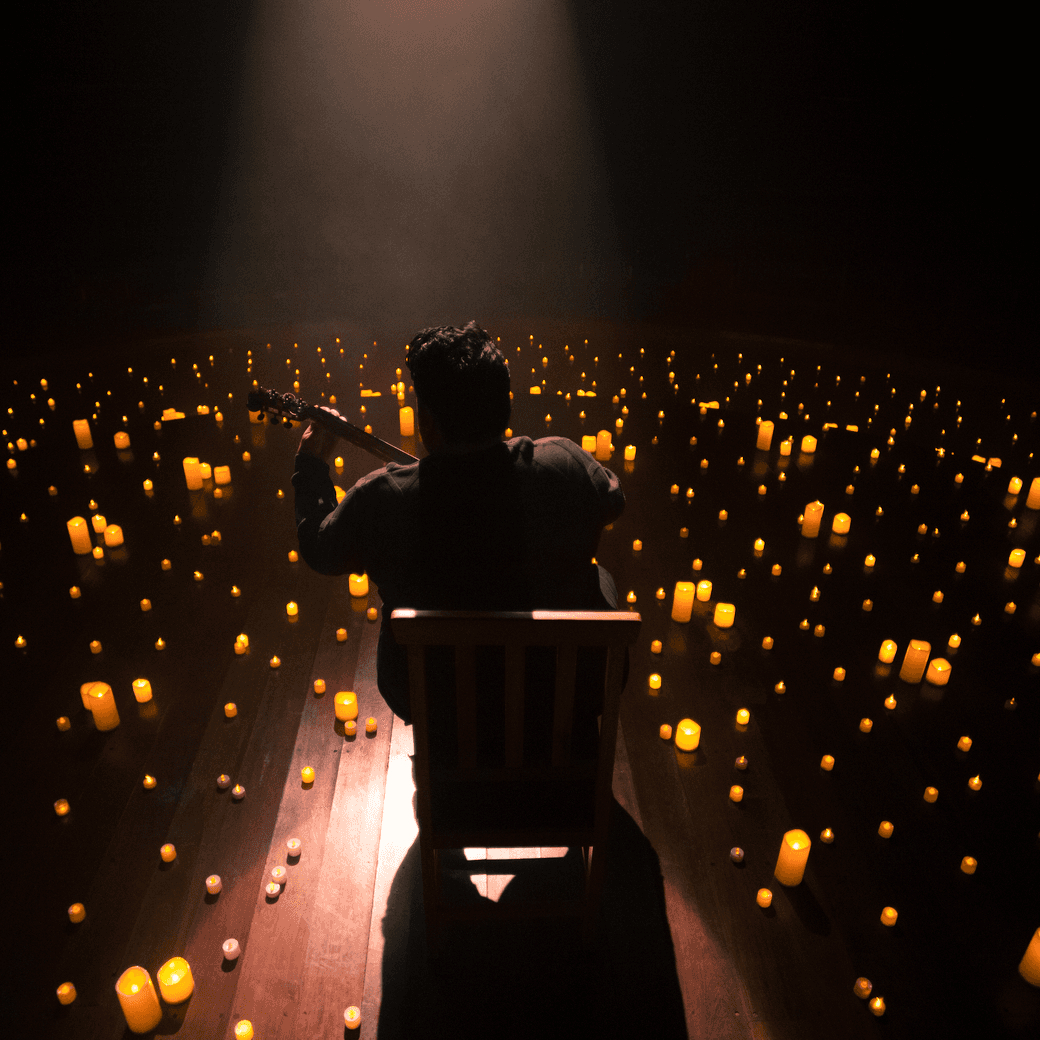 Banner do evento Violão à luz de velas com Welton Nadai