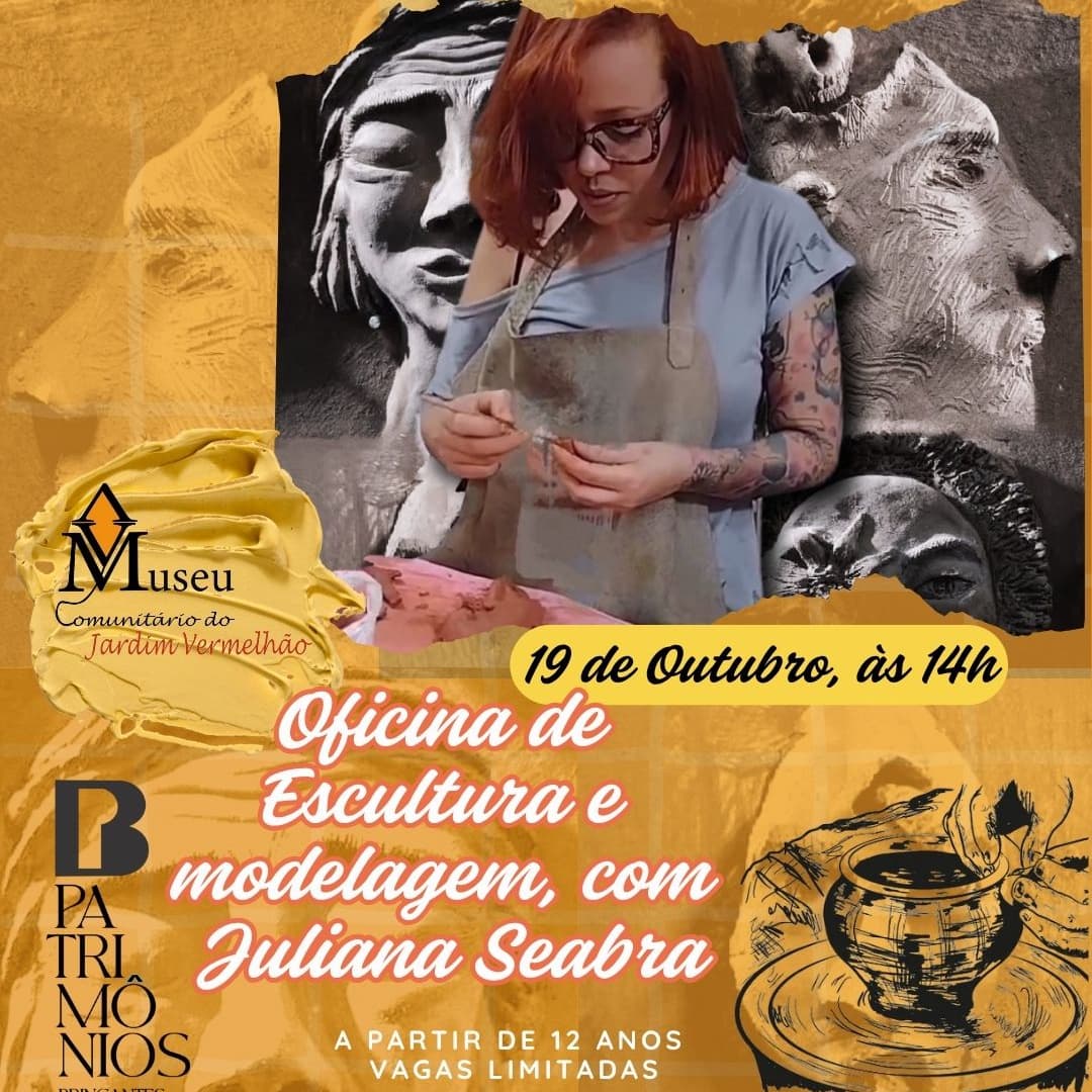 Banner do evento OFICINA DE ESCULTURA E MODELAGEM