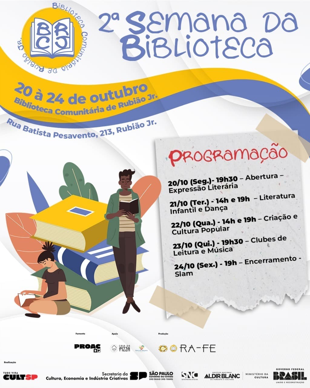 Banner do evento 📚✨ 2ª Semana da Biblioteca ✨📚