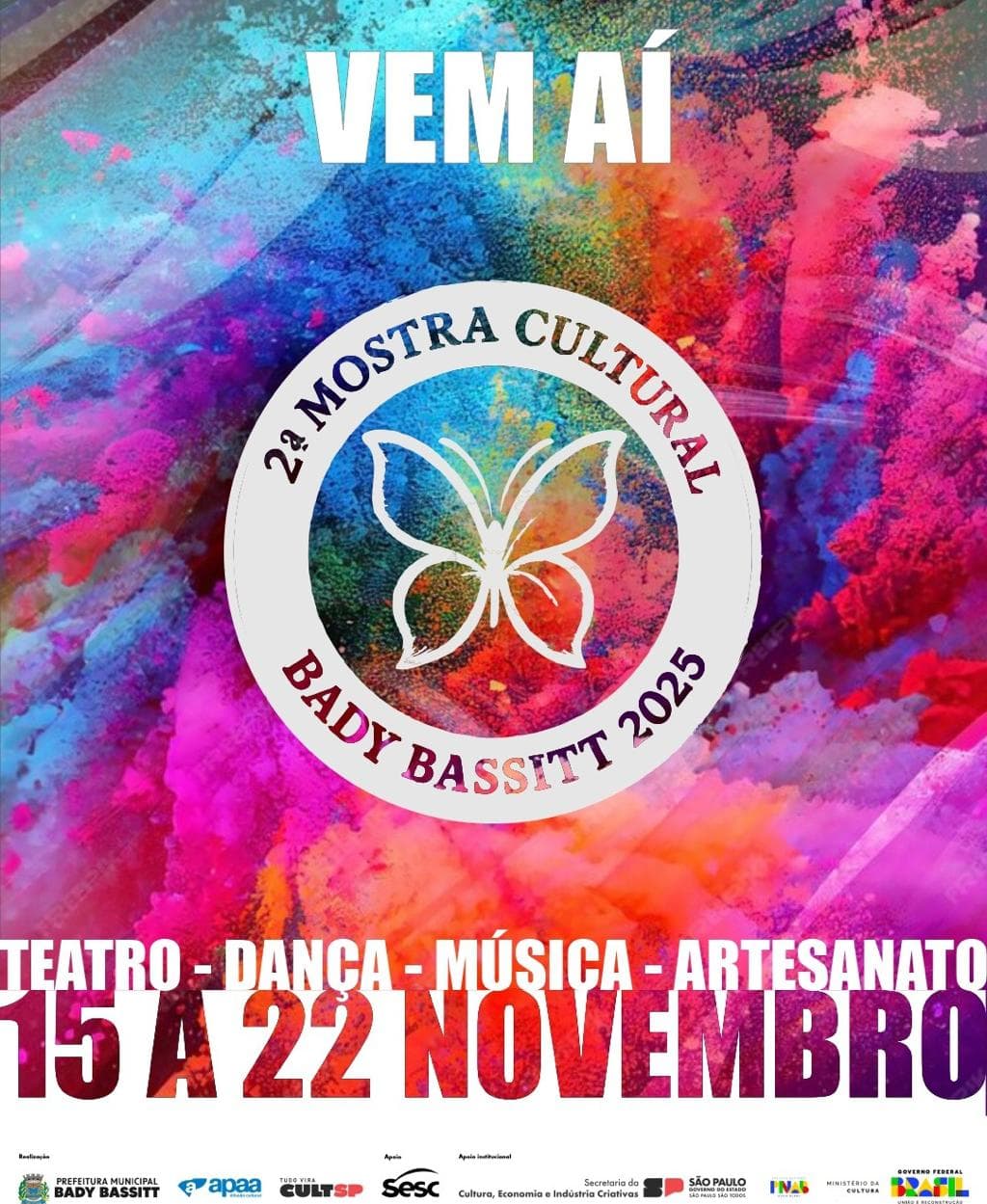 Banner do evento Mostra Cultural de Bady Bassitt