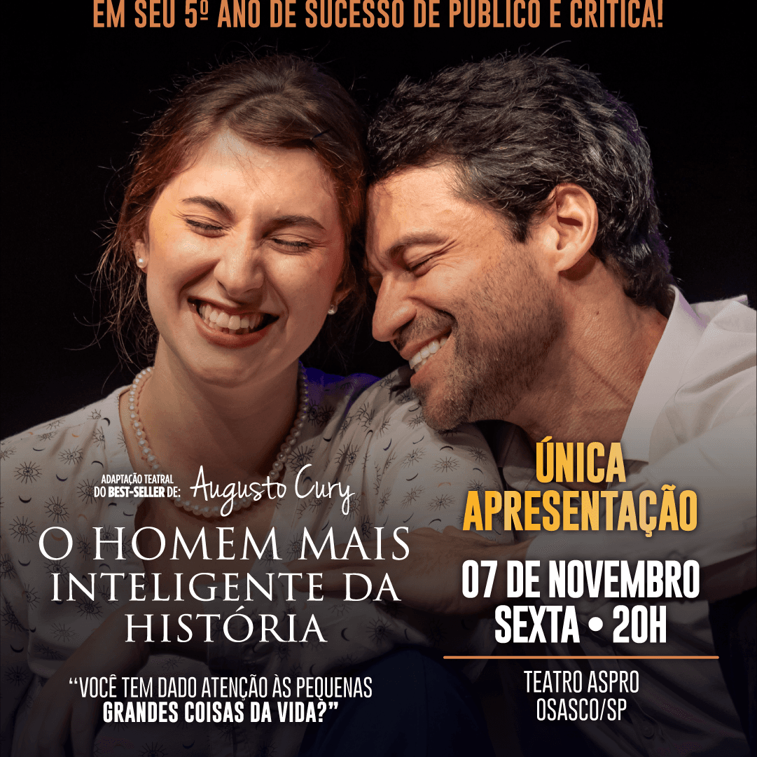 Banner do evento O Homem mais Inteligente da Historia  