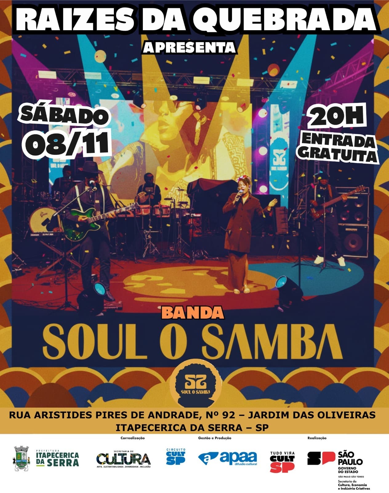 Banner do evento Raízes Da Quebrada