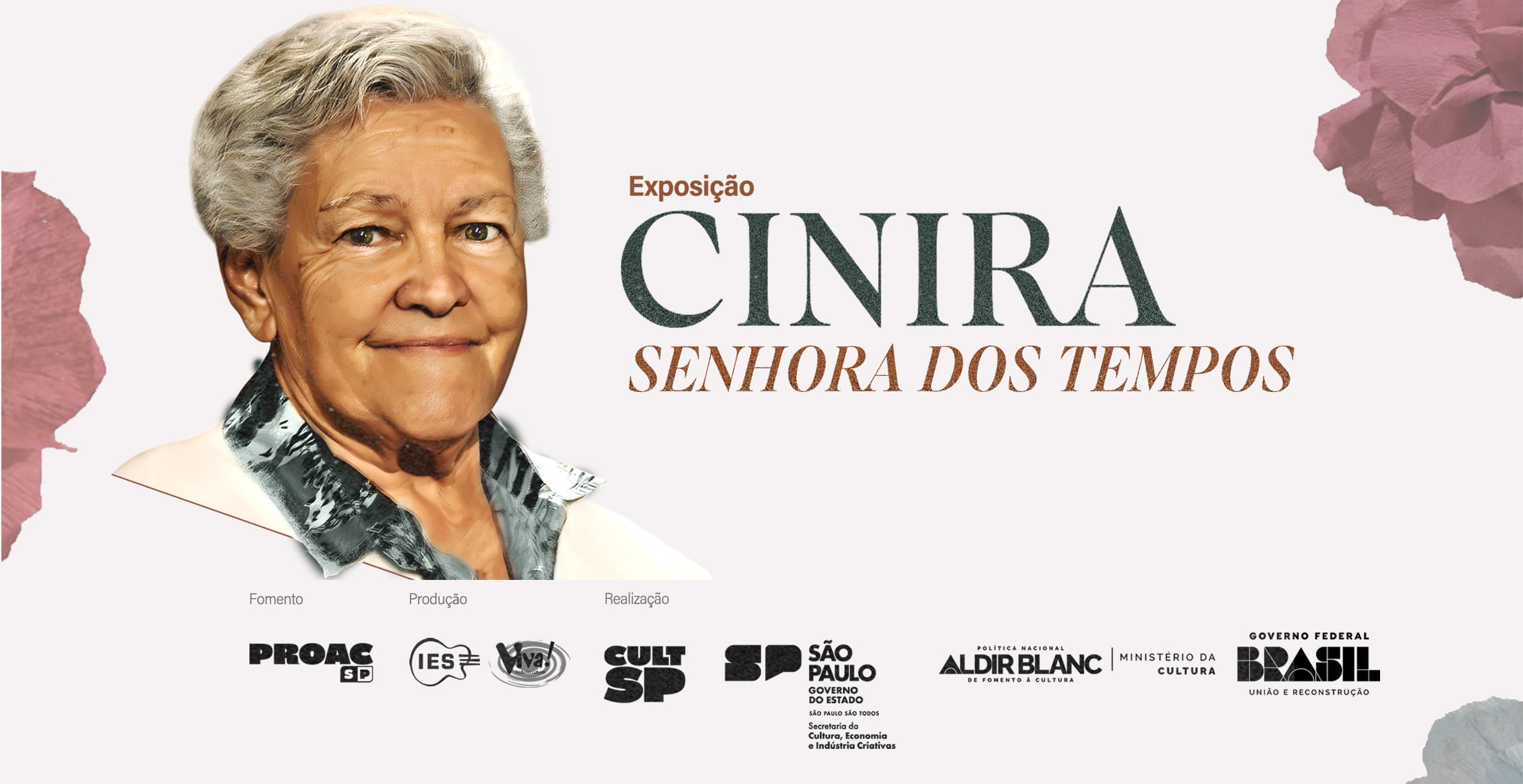 Banner do evento "Dona Cinira dos Santos - 100 Anos de Legado Cultural"